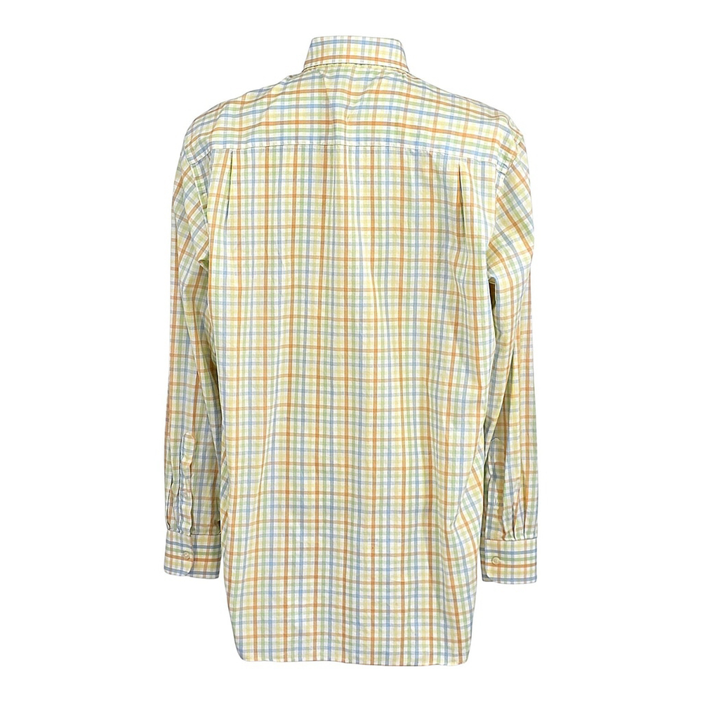 Quiet Luxury Paul & Shark Button Down Shirt Men L Plaid Italian Cotton - Picture 2 of 12